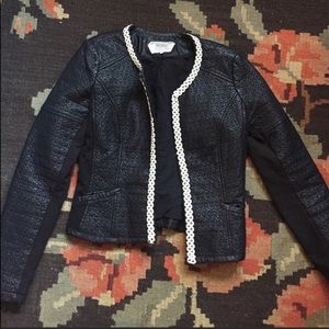 Black leather jacket